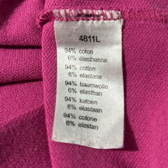 Lacoste Women's Polo Shirt Short Sleeve Size Medium Color Fuscia Pink - Picture 3 of 6